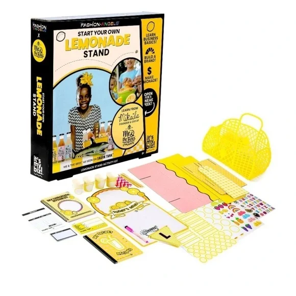 🌸 New Fashion Angels Lemonade Stand Kit, Everything Needed to Run A Kids 🍋 Stand - Picture 5 of 12